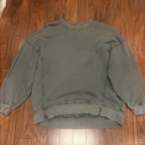 Aerie olive green Crewneck Sweater size large